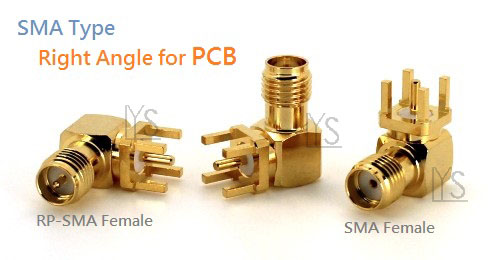SMA Type Right Angle for PCB, LIH YEU SHENG