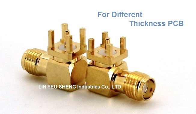 Used For Different Thickness PCB -- SMA Right Angle Connector