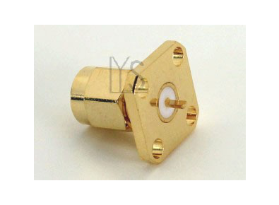 SMA Male 4 Holes Panel ( Exposed PTFE ) Terminal Semicircle connector