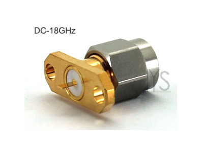 18GHz SMA Male 2 Holes Panel Terminal Tab connector