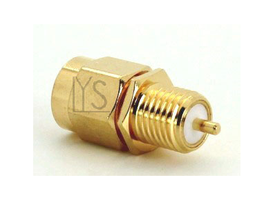 前鎖式, SMA Male Straight Rear Mount Terminal Blunt Post connector